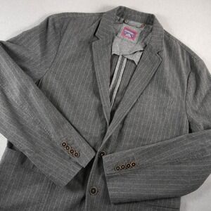 UNTUCKit Pinstripe Cotton Two-Button Men Blazer 42R Prep College Work Academia